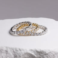 Sterling Silver Gracie CZ Eternity Ring
