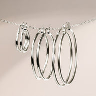 Sterling Silver Hoop Earrings