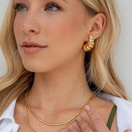 Brenna Triple Layered Chain Necklace
