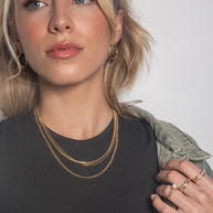 Brenna Triple Layered Chain Necklace