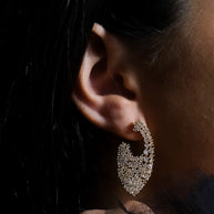 Priscilla CZ Statement Stud Earrings