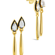 Nyx CZ & Enamel Dangle Earrings