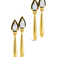 Nyx CZ & Enamel Dangle Earrings