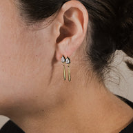 Nyx CZ & Enamel Dangle Earrings
