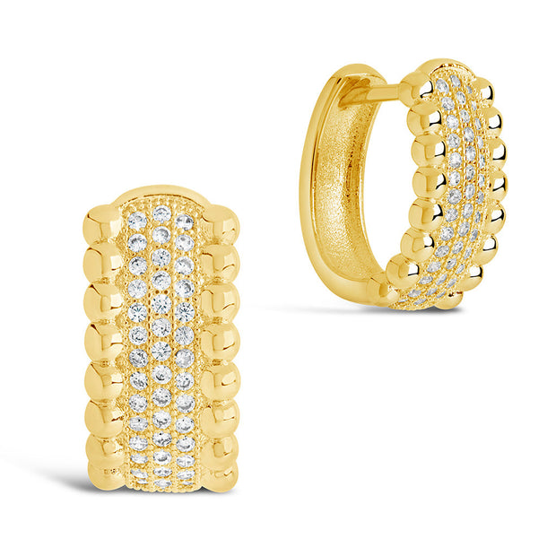 Ellerie CZ Micro Hoop Earrings