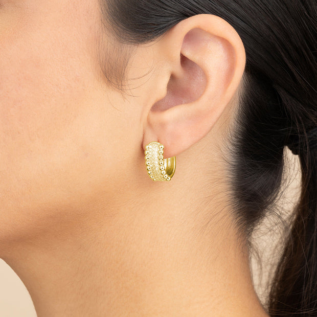 Ellerie CZ Micro Hoop Earrings