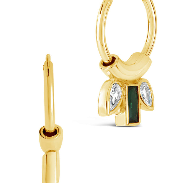 Helena CZ Hoop Earrings