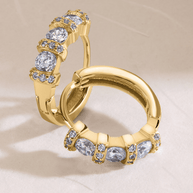 Iskra CZ Micro Hoop Earrings