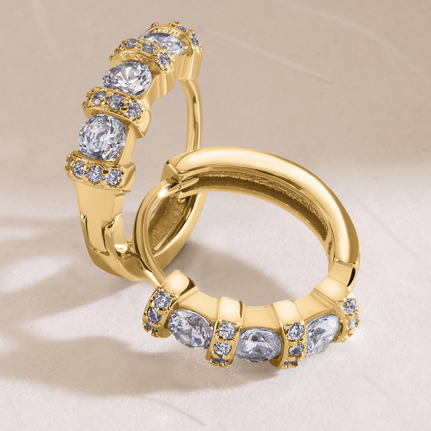 Iskra CZ Micro Hoop Earrings