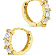 Iskra CZ Micro Hoop Earrings