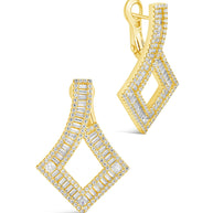 Amina CZ Statement Drop Earrings