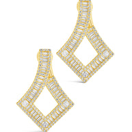 Amina CZ Statement Drop Earrings