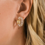 Nina Elongated CZ Stud Earrings