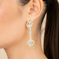 Mariah CZ Drop Earrings