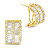 Serena CZ Hoop Earrings