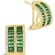 Serena CZ Hoop Earrings