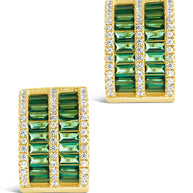 Serena CZ Hoop Earrings