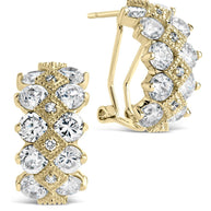 Lena CZ Hoop Earrings