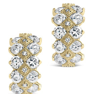 Lena CZ Hoop Earrings
