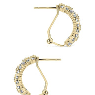 Lena CZ Hoop Earrings