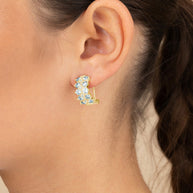 Lena CZ Hoop Earrings