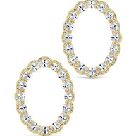 Rosario CZ Oval Stud Earrings