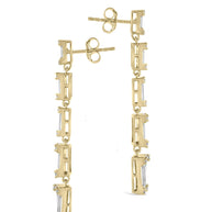Penelope CZ Drop Stud Earrings