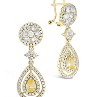 Jennifer CZ Drop Stud Earrings
