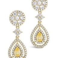 Jennifer CZ Drop Stud Earrings