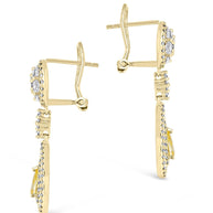 Jennifer CZ Drop Stud Earrings