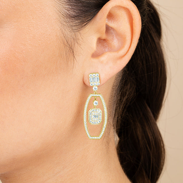 Kendall CZ Drop Earrings