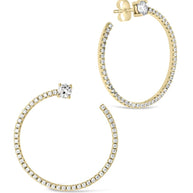 Cindy CZ Circle Stud Earrings