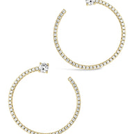 Cindy CZ Circle Stud Earrings