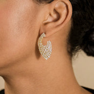 Priscilla CZ Statement Stud Earrings
