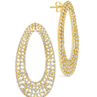 Olivia CZ Oval Stud Earrings