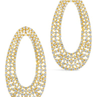 Olivia CZ Oval Stud Earrings