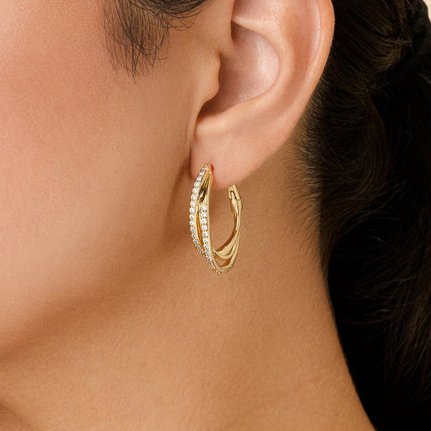 Kyle CZ Hoop Earrings