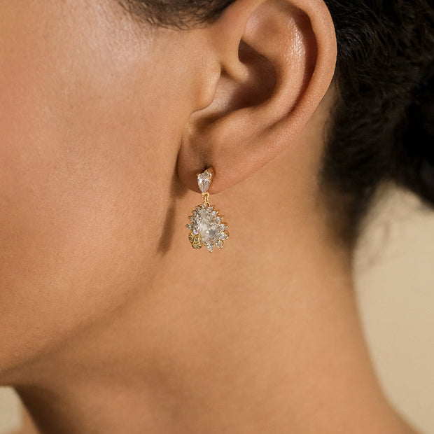 Sienna CZ Statement Stud Earrings