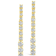 Natasha CZ Drop Stud Earrings