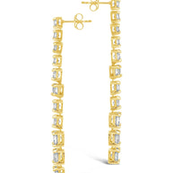 Natasha CZ Drop Stud Earrings