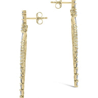 Gail Statement CZ Drop Earrings