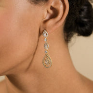 Meryl CZ Drop Earrings