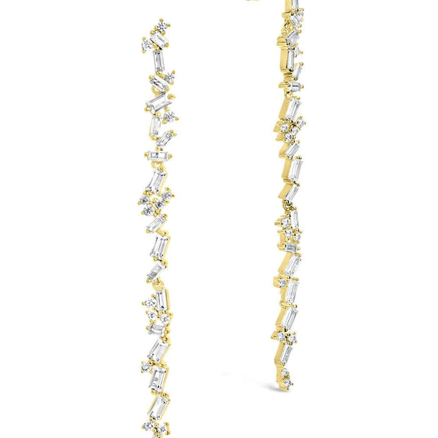 Connie CZ Drop Stud Earrings