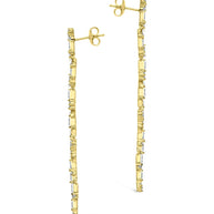 Connie CZ Drop Stud Earrings