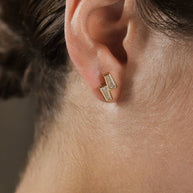 Colsie Tapered CZ Stud Earrings