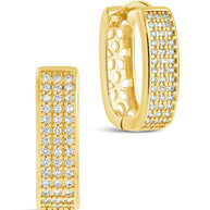 Renee CZ Huggie Hoop Earrings