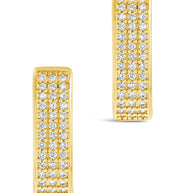 Renee CZ Huggie Hoop Earrings