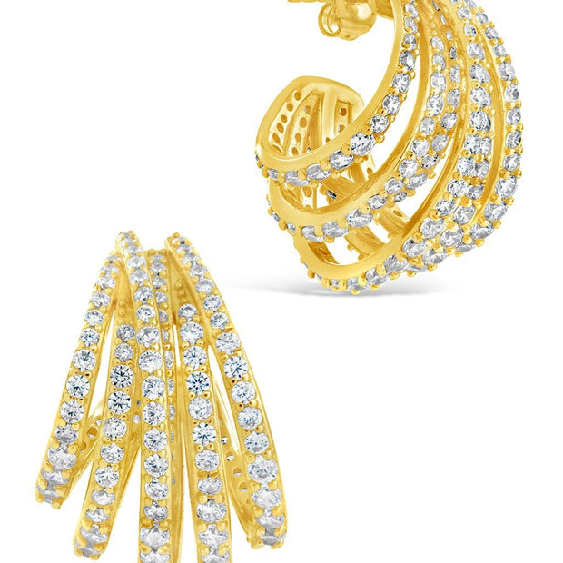 Jenny CZ Statement Hoop Earrings