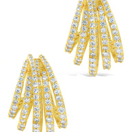 Jenny CZ Statement Hoop Earrings
