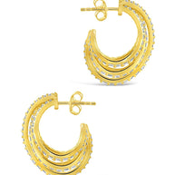 Jenny CZ Statement Hoop Earrings
